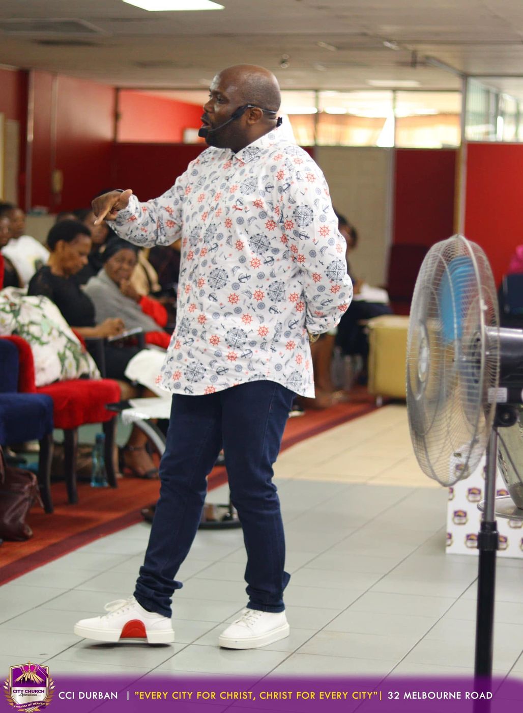 Preaching at an Every City for Christ service